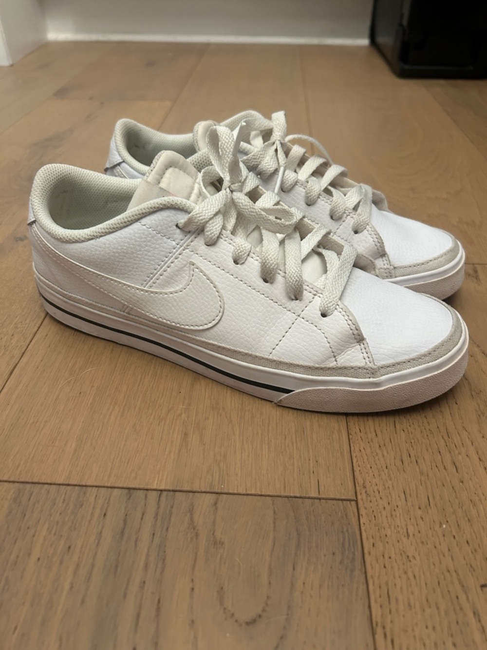 Nike White Court Low-Top Leather Sneakers